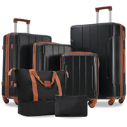 Merax Luggage Sets 3-Piece Hardshell with Spinner Wheels Lightweight Suitcase with Corner Guards (Green, 20/24/28)