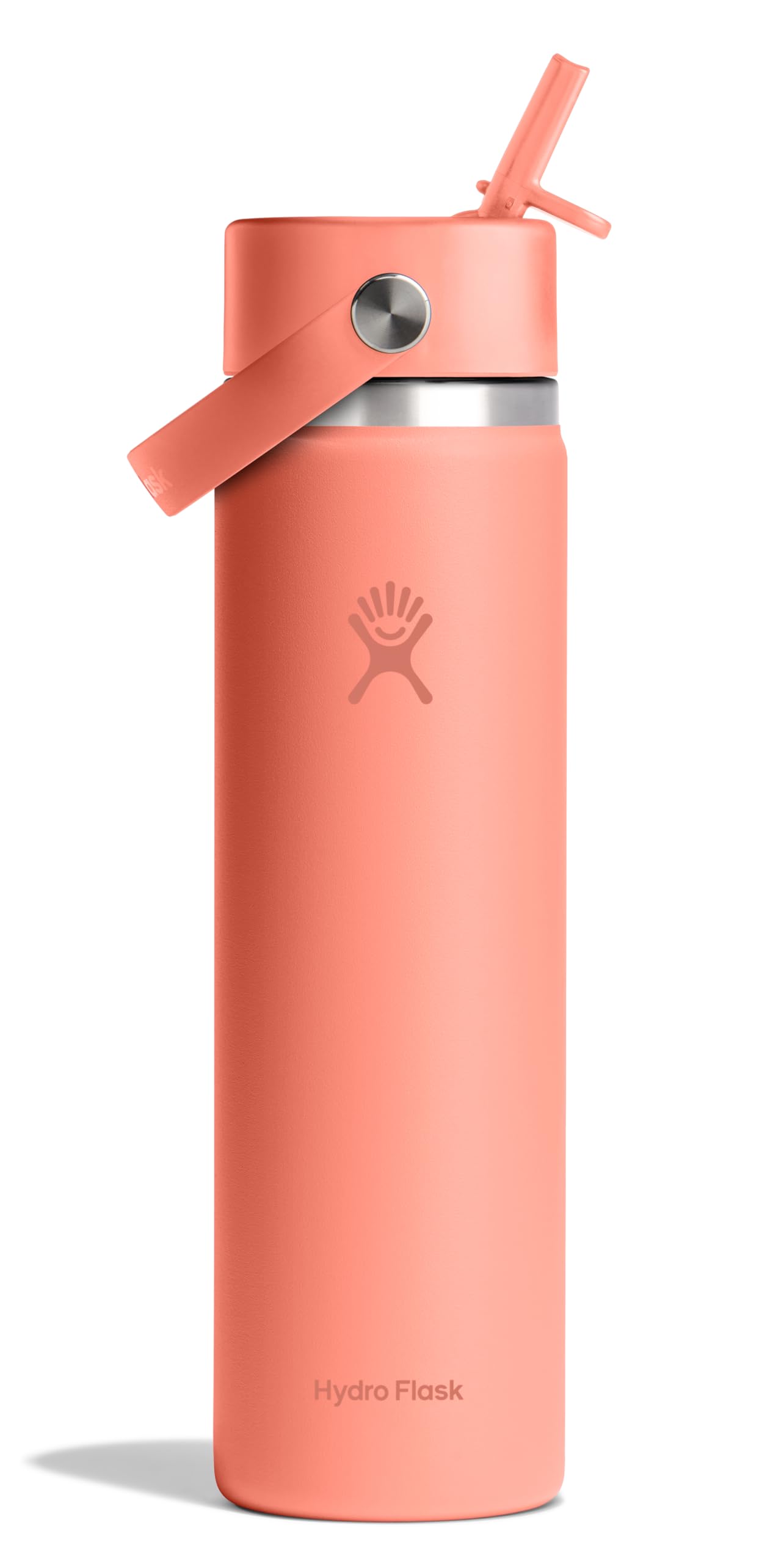 Hydro Flask 32 Oz Wide Flex Straw Cap Bottle - Insulated Stainless Steel - Wide Straw Lid, Non Spill, Leakproof in Jelly Pink