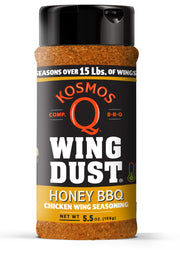 Kosmos Q Seven Pepper Face Lift Spicy Hot Wing Dust, Spicy Chicken Wing Seasoning for Chicken, Fries, Burgers, Queso, Beans & More, Flavorful Heat with 7-Pepper Blend Dry Rub Seasoning Dust, 5 Oz