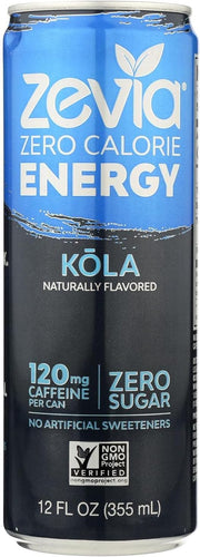 ZEVIA, Drink, Energy, KOLA - Pack of 12