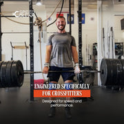 Next Gen Barbell Clips for crossfitters, Max Weight Capacity, Optimized Bar Locks for Olympic & Power Lifting (Red, Set of 2 Clamps)