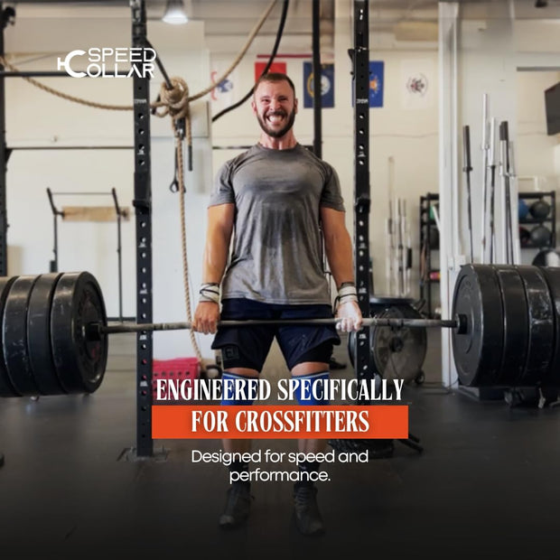 Next Gen Barbell Clips for crossfitters, Max Weight Capacity, Optimized Bar Locks for Olympic & Power Lifting (Red, Set of 2 Clamps)