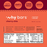 Superfood Protein Bar, Cherry Chia, 2.04 Ounce Bars (Pack of 12 Protein Bars) - Protein Bar Superfood, Gluten Free, Non GMO, Organic, Vegan, Simple Ingredients
