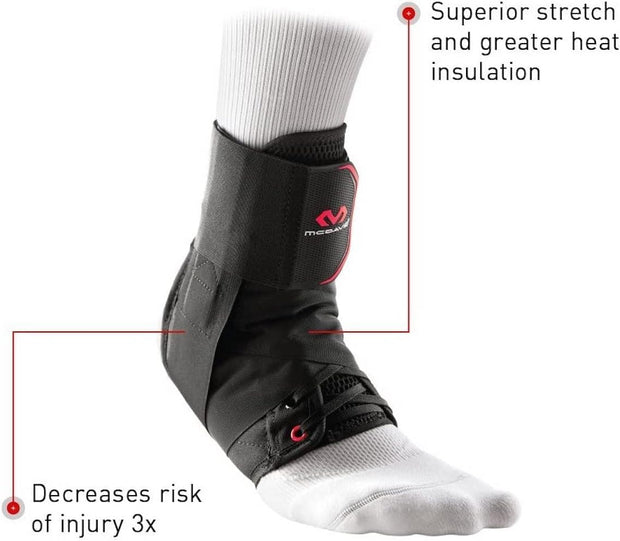 McDavid Ankle Brace Ultralight for Sprained Ankle, Figure 8 Ankle Braces, Lace up Ankle Brace, Ankle Braces for Men and Women, Ankle Support Brace and Stabilizer