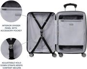 Travelpro Runway 2 Piece Luggage Set, Carry-on & Convertible Medium to Large 28-Inch Check-in Hardside Expandable Luggage, 8 Spinner Wheels, TSA Lock, Hardshell Suitcase, White