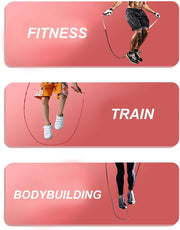 Speed Jump Rope - 360° Swivel Ball Bearing - Adjustable steel coated rope-Aluminum Anti Skipping Handle -Fitness Training Boxing Sports Exercises -Suitable for Kids and Adults