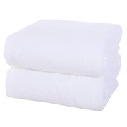 MOONQUEEN 2 Pack Premium Bath Towel Set - Quick Drying - Microfiber Coral Velvet Highly Absorbent Towels - Multipurpose Use as Bath Fitness, Bathroom, Shower, Sports, Yoga Towel (Grey)