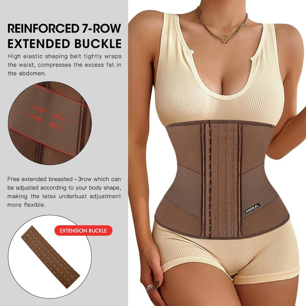 KIMIKAL Women Waist Trainer Corset Belt: Under Clothes Sport Tummy Control Long Torso Shapewear