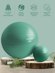 Yoga Ball for Exercise, Pilates Set, 4 Sizes Fitness Ball for Workout, Birthing, Pregnancy, Physical Therapy- Pump Included