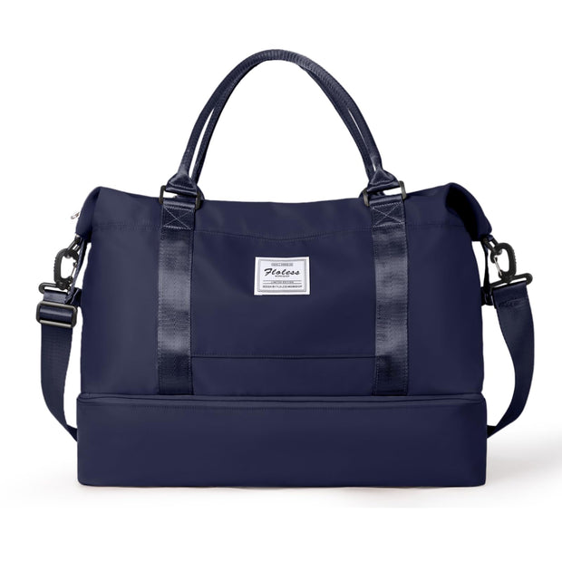 Travel Duffel Bag,Sports Tote Gym Bag,Shoulder Weekender Overnight Bag for Women