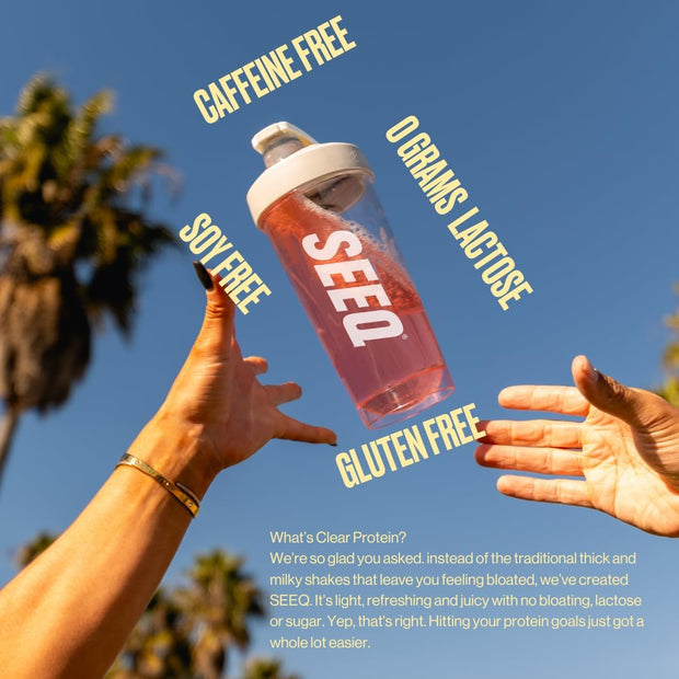 SEEQ Clear Whey Isolate Protein Powder, Mango Pineapple - 22 Servings, 22g Protein Per Serving - 0g Lactose, Sugar-Free, Keto-Friendly, Soy Free - Juice-Like Protein, Post-Workout Recovery
