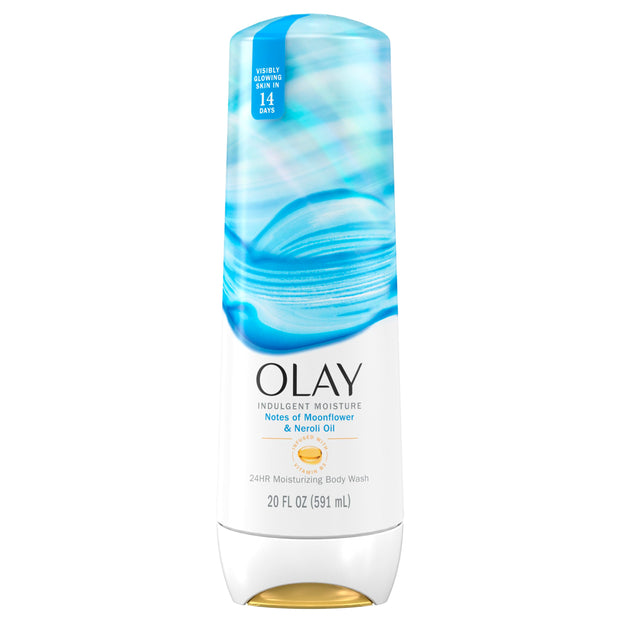 Olay Body Wash for Women, Indulgent Moisture, 24hr Moisturizing & Nourishing Formula, Infused with Vitamin B3 Complex, Luxurious Fragrances, Guava & Coconut Scent, 20 fl oz