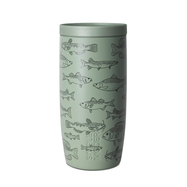 Simple Modern Travel Coffee Mug Tumbler with 360° Lid | Ceramic-Lined Insulated Stainless Steel Cold Brew Iced Coffee Cup | Gifts for Women Men Her Him | Voyager Signature | 16oz | Sea Glass Sage