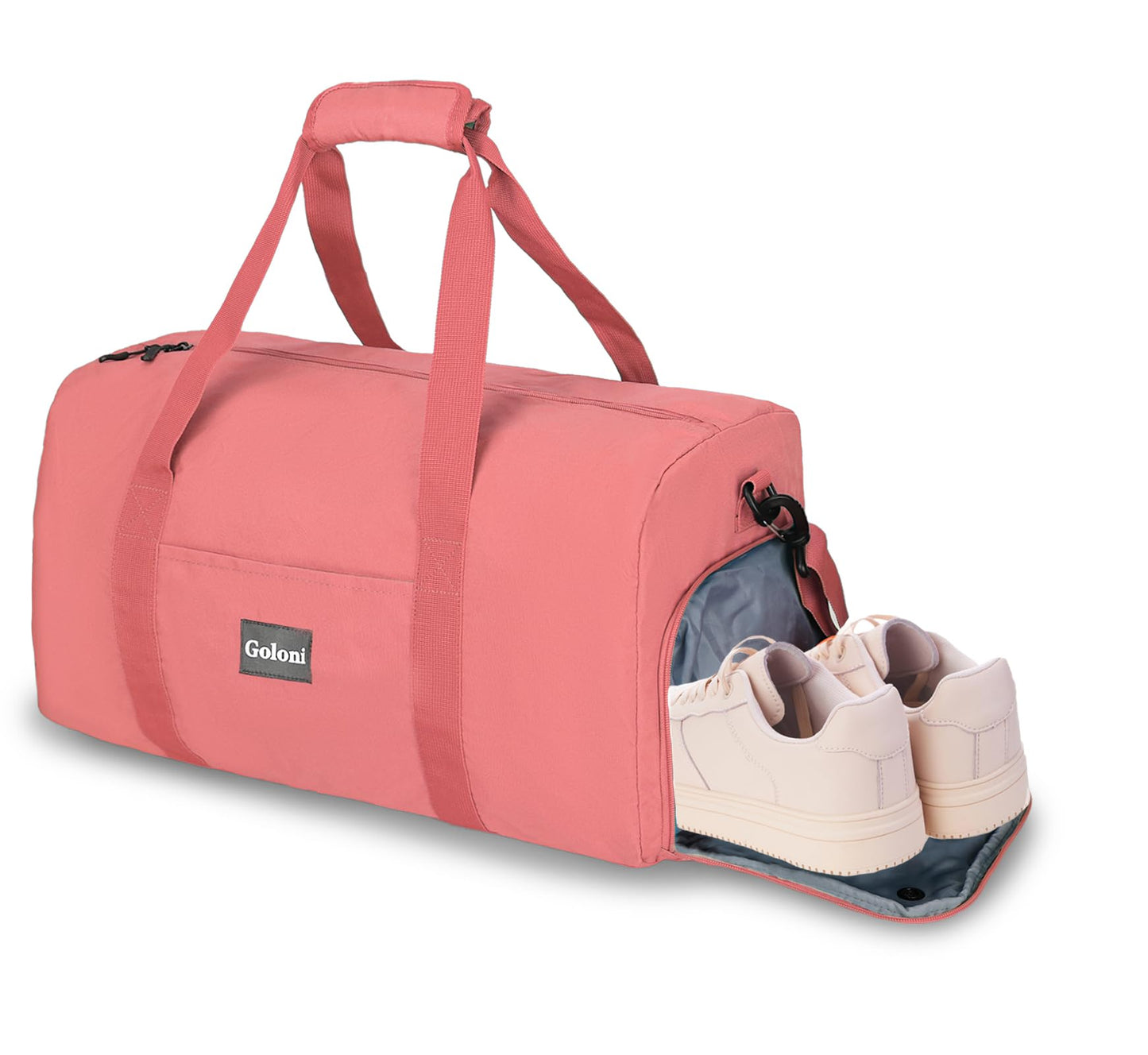 Goloni Cute Duffle Bag for Women, Gym Bag with Shoe Compartment, Lightweight Weekend Travel Duffel Bag,Overnight Bag with Wet Pocket