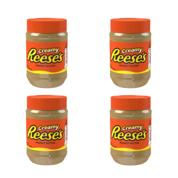 REESE'S Creamy Peanut Butter, 18 oz - Pack of 4