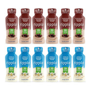 Ripple Plant Based Protein Shake Variety Pack | 20g of Quality Sourced Pea Protein, Calcium Rich | Shelf Stable | Vegan & Non GMO | Dairy, Soy, Nut, & Gluten Free | 12 Fl Oz Bottles (Pack of 12)