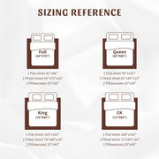 100% Egyptian Cotton Sheets King Size 4 Pcs Sheet Sets 1200 Thread Count 16" Deep Pocket Fitted Sheet Soft Breathable Bedding Set (King, White)