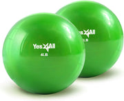 Yes4All Weighted Toning Balls for Exercise, Soft Medicine Balls for Exercise, Pilates, Yoga, Balance, Flexibility, 2-10lbs