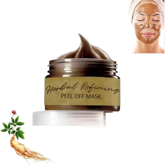 Herbal Refining Peel-Off Facial Mask,Pull-off blackhead removal mask cream (1PCS)