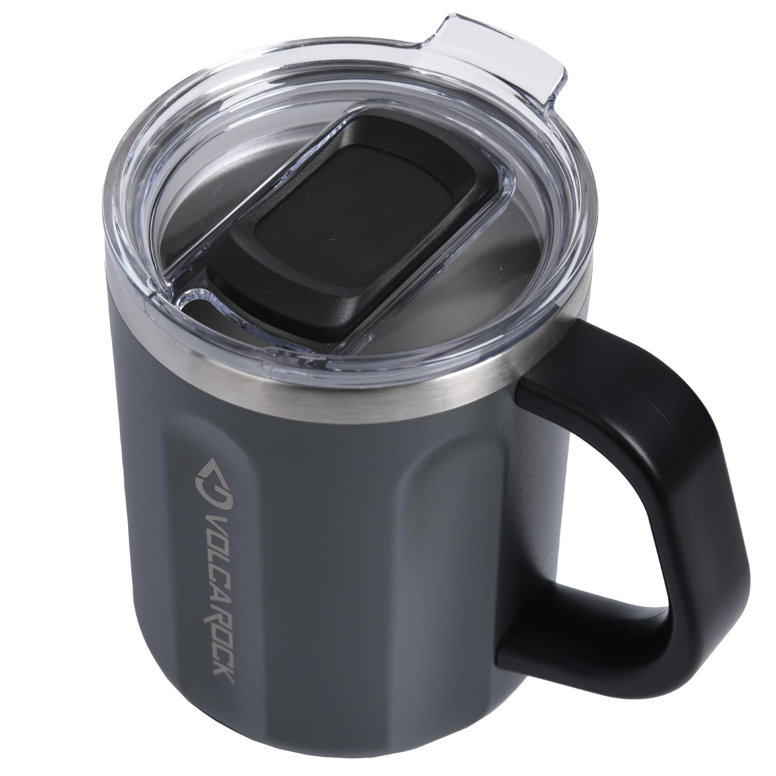 16oz Coffee Mug, Vacuum Insulated Camping Mug with Lid, Double Wall Stainless Steel Travel Tumbler Cup, Coffee Thermos Outdoor, Great for Any Beverage (Brick Red)