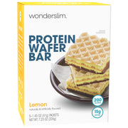 WonderSlim Protein Wafer Snack Bar, Variety Pack, 15g Protein, 5 Flavors, 0mg Cholesterol (5ct)