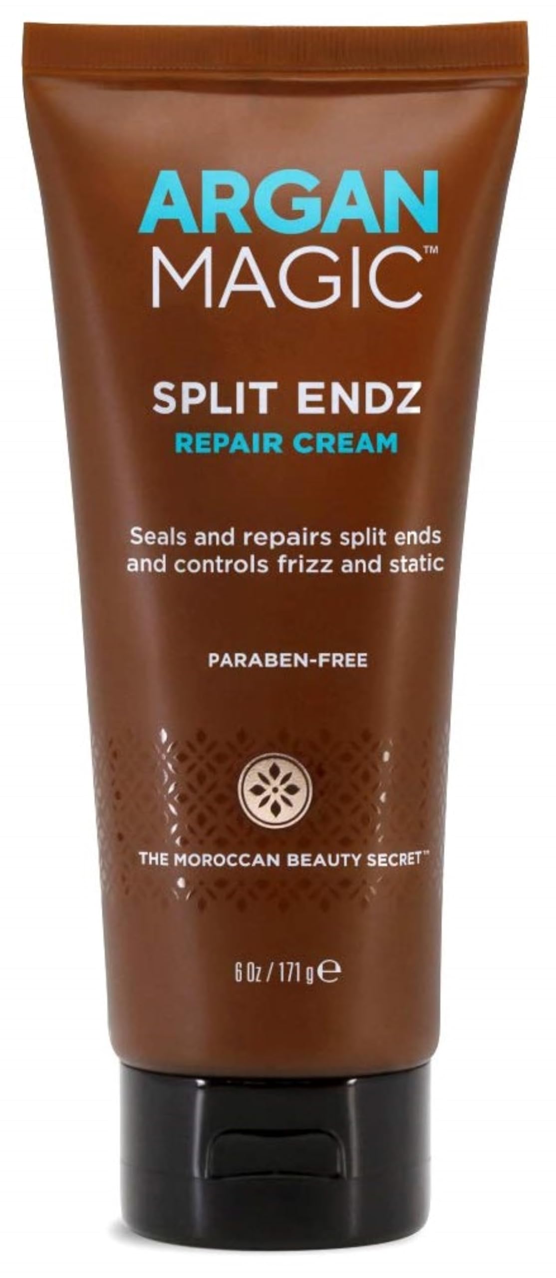 Argan Magic Split Endz Repair Cream - Instantly Binds Frayed and Separated Ends While Preventing Future Breakage | Controls Frizz | Made in USA, Paraben Free, Cruelty Free (6 oz / 2 Pack)
