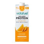 Vidafuel Protein Drink, 16g Protein Per 2oz Shot, 32 fl oz Carton, Citrus, Collagen and Whey Drink, No Artificial Sweeteners