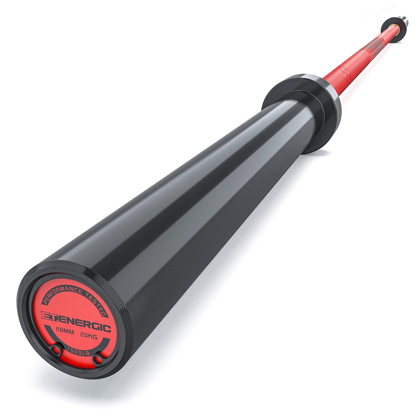 7ft Olympic Barbell Bar 45LB Load 1500lbs Capacity Available, for Gym Home Exercises, Weightlifting, Powerlifting for 2" Olympic Plates