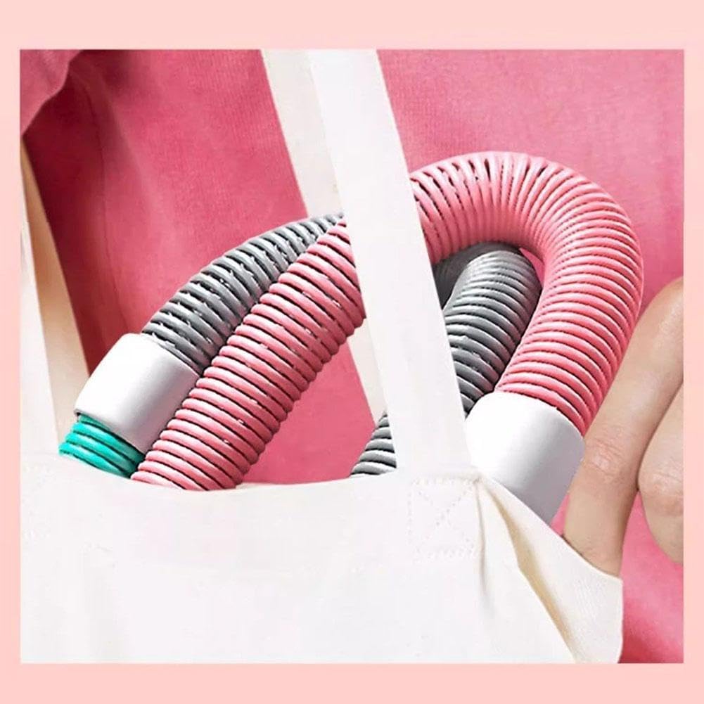 2026 Upgraded Soft Spring Exercise Hoop for Adults, Foldable Fitness Hoop with No Waist Damage Spring Design, Portable Slimming Exercise Equipment for Home and Travel (30-45KG)