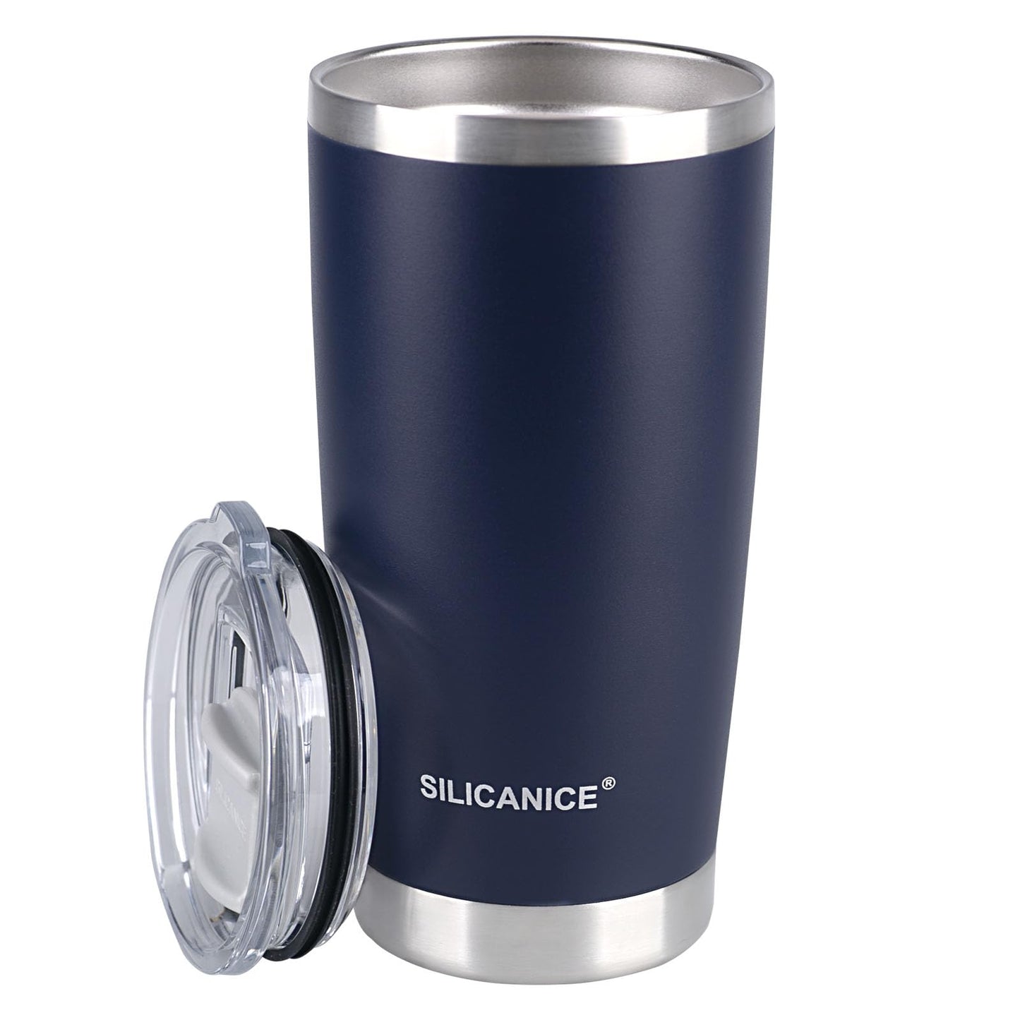 Black 20 oz Stainless Steel Double Wall Vacuum Insulated Tumbler with Lid - Dishwasher Safe & Spill Proof Travel Coffee Iced Cup & Mug For Men,Durable Coating Scratch Resistant Outdoor,Hot Cold Drink