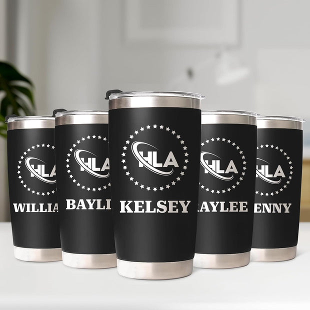 Personalized Tumblers with Names - Made in USA, Personalized Birthday Gifts for Women Men, 20 Oz Custom Stainless Steel Coffee Tumbler for Office Gifts, Customized Travel Cup Mug Wholesale