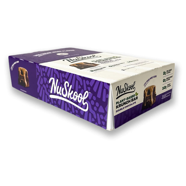 NuSkool Snacks French Toast Keto Friendly Protein Krunch Bars (12 Pack) - 7g Fiber, 10g Clean Plant-Based Protein, 3g Net Carbs - Gluten-Free, Non-GMO, Vegan, Low Carb Keto Healthy Breakfast Snack