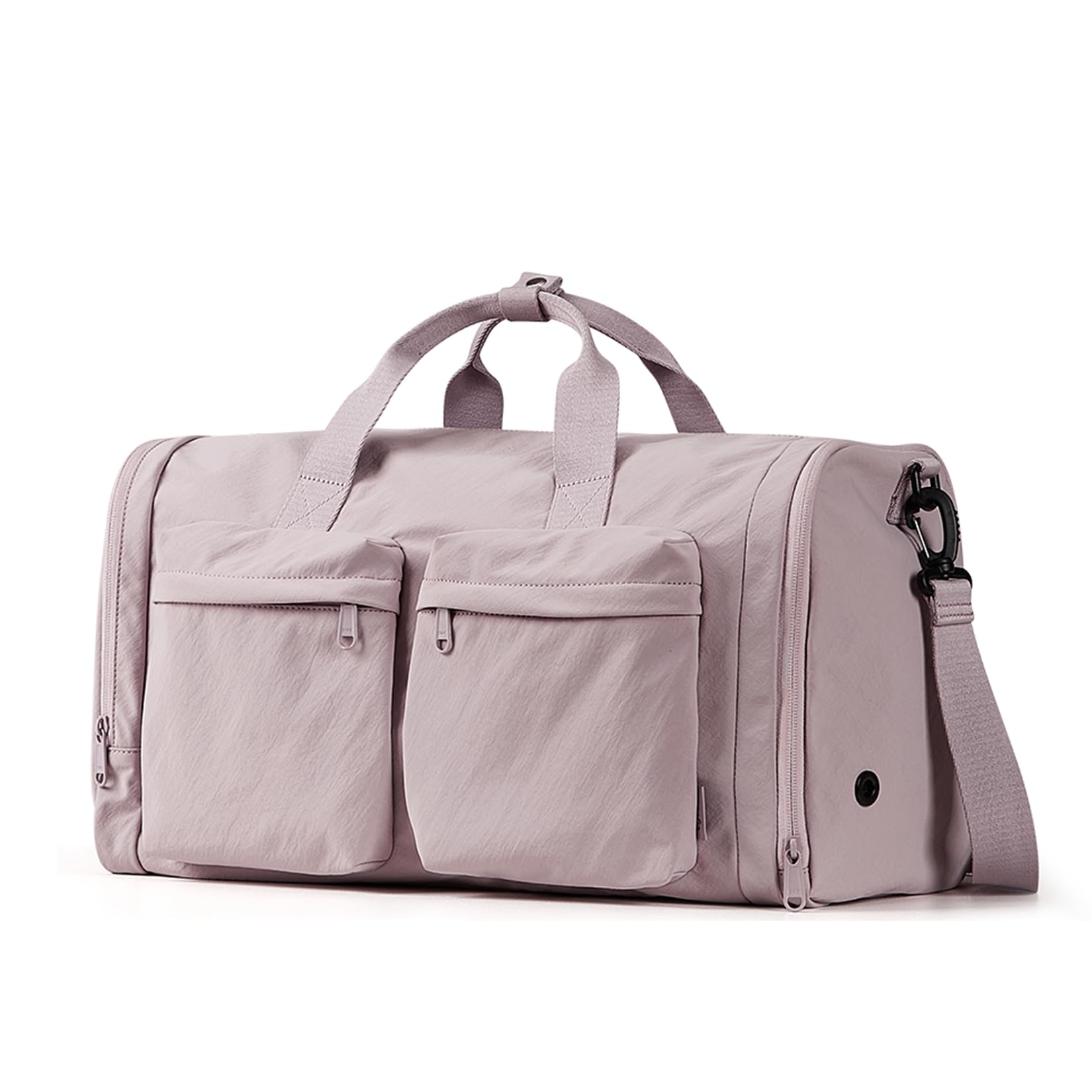 Aji Gym Bag for Women Men with Shoes Compartment, 3 in 1 Carry on Travel Duffel Bags with Trolley Sleeve, Lightweight&Water Resistant Gym Duffel Bag for Travel, Sports, Fitness & Workout(Warm Brown)