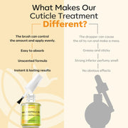 modelones Cuticle Oil for Nails, Natural Nail Oil for Growth and Strength Damaged Nails Vitamin E Revitalizing Essential Nail Oils Cuticle Care 15ml