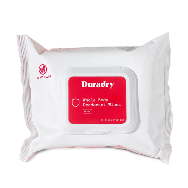 Whole-body Deodorant Wipes for Men & Women - Body Wet Wipes for Odor Control, Use for On-the-Go Cleansing, Gym Sessions, Travel, or Rinse-Free Shower Alternative - Aqua Scent, Pack of 3