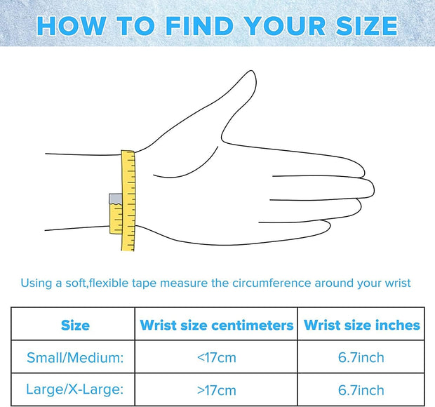 Wearable Thumb Wrist Ice Pack-Hot Cold Compress Hand Finger Ice Pack,Reusable for Injuries,Carpal Tunnel,Arthritis,Tendonitis,De Quervain's Tenosynovitis, Swelling & Bruises Black-S/M