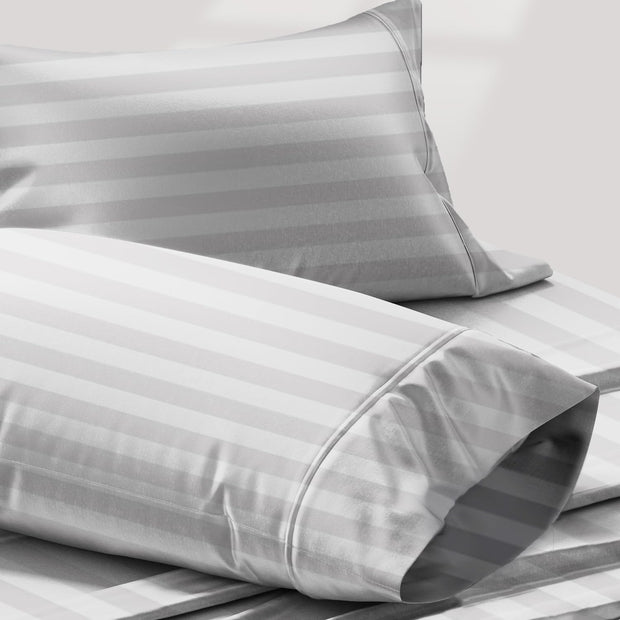 TEXAS LINEN CO. 100% Egyptian Cotton Sheets King Size Set - 1200 Thread Count Egyptian Cotton Luxury Sheets King Size, 17" Deep Pocket, Soft, Cooling Sateen Weave Hotel Quality Bedding Set - White