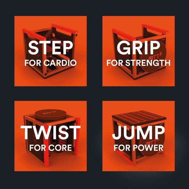 New Image Unisex's FITT Cube Total Body Workout, High Intensity Interval Training Machine, Accent Color Varies