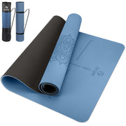 Yoga Mat Non Slip TPE Thick Yoga Mat with Alignment Mark, Large Size 72"L x 32"W x 0.32"Th or 0.24"Th, Anti-Tear Exercise & Fitness Mat for Yoga, Pilates & Floor Workouts