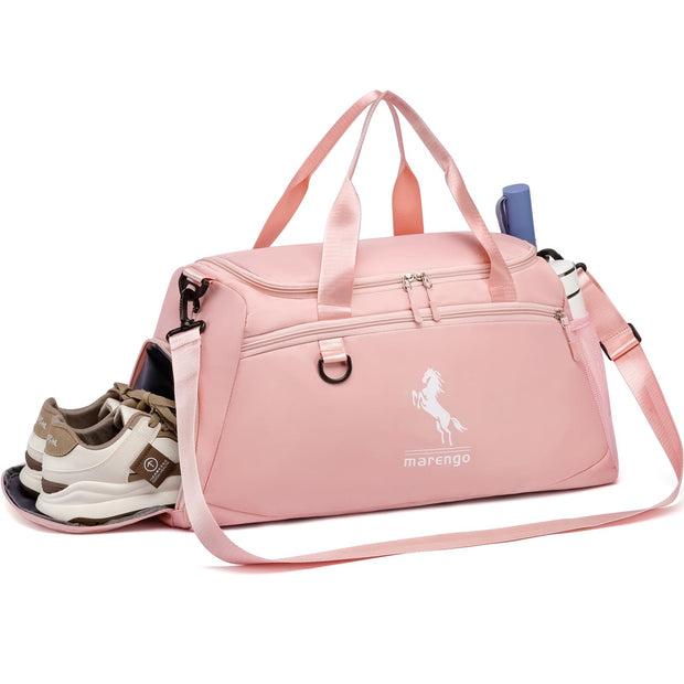 Marengo Gym Bag for Men & Women with Shoe & Wet Compartment - Duffle Bag for Travel, Sports, Fitness & Workout, gifts for men&women