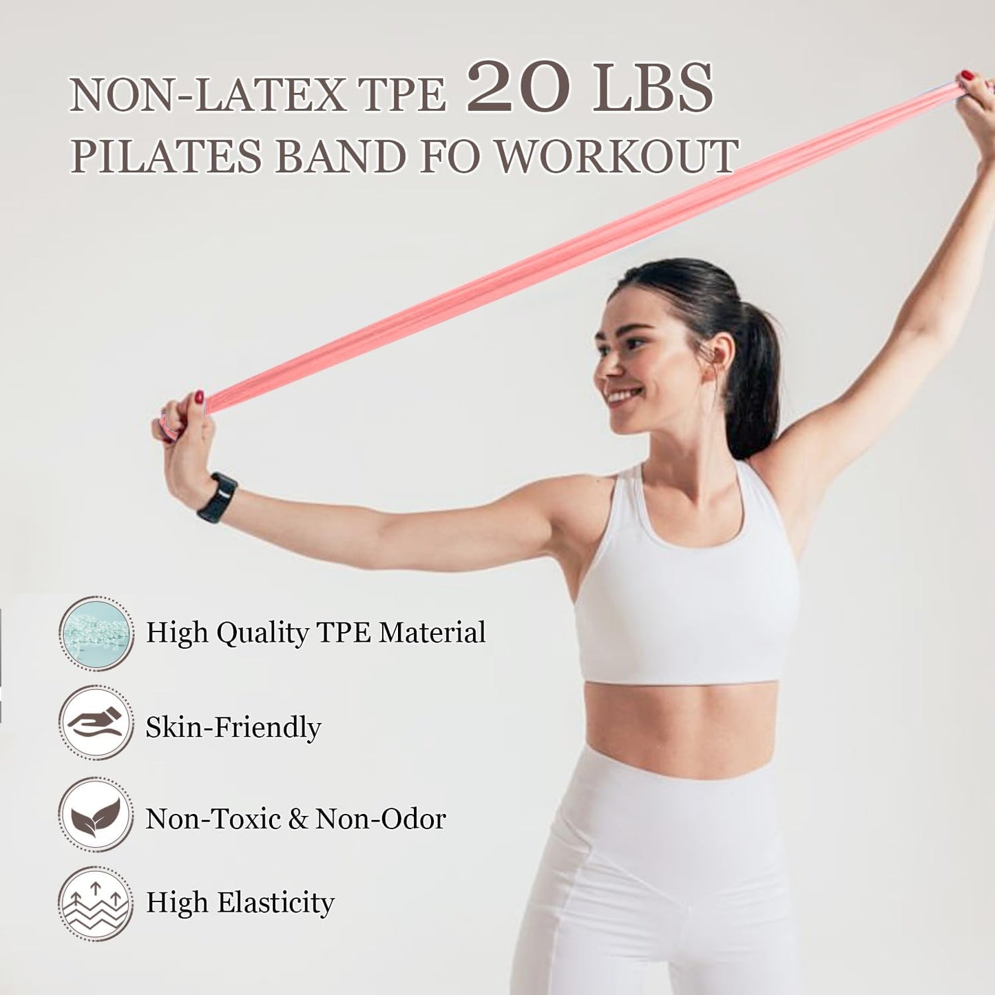 Pilates Ring Set 9 PCS, Magic Circle Yoga Ring, Pilates Ball, 2.2lb *2 Dumbbells, Resistance Bands, Tape Measure, Pilates Weight Kit Equipment Accessories for Home Workouts Fitness Yoga