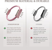 Pilates Ring Set 9 PCS, Magic Circle Yoga Ring, Pilates Ball, 2.2lb *2 Dumbbells, Resistance Bands, Tape Measure, Pilates Weight Kit Equipment Accessories for Home Workouts Fitness Yoga