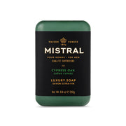 Mistral Cedarwood Marine Luxury Bar Soap for Men | Men’s Natural Soap Bar | Paraben, Phthalates Free | Moisturizing & Triple-Milled Natural Soap for Men - Made in France | Large, 8.8 oz