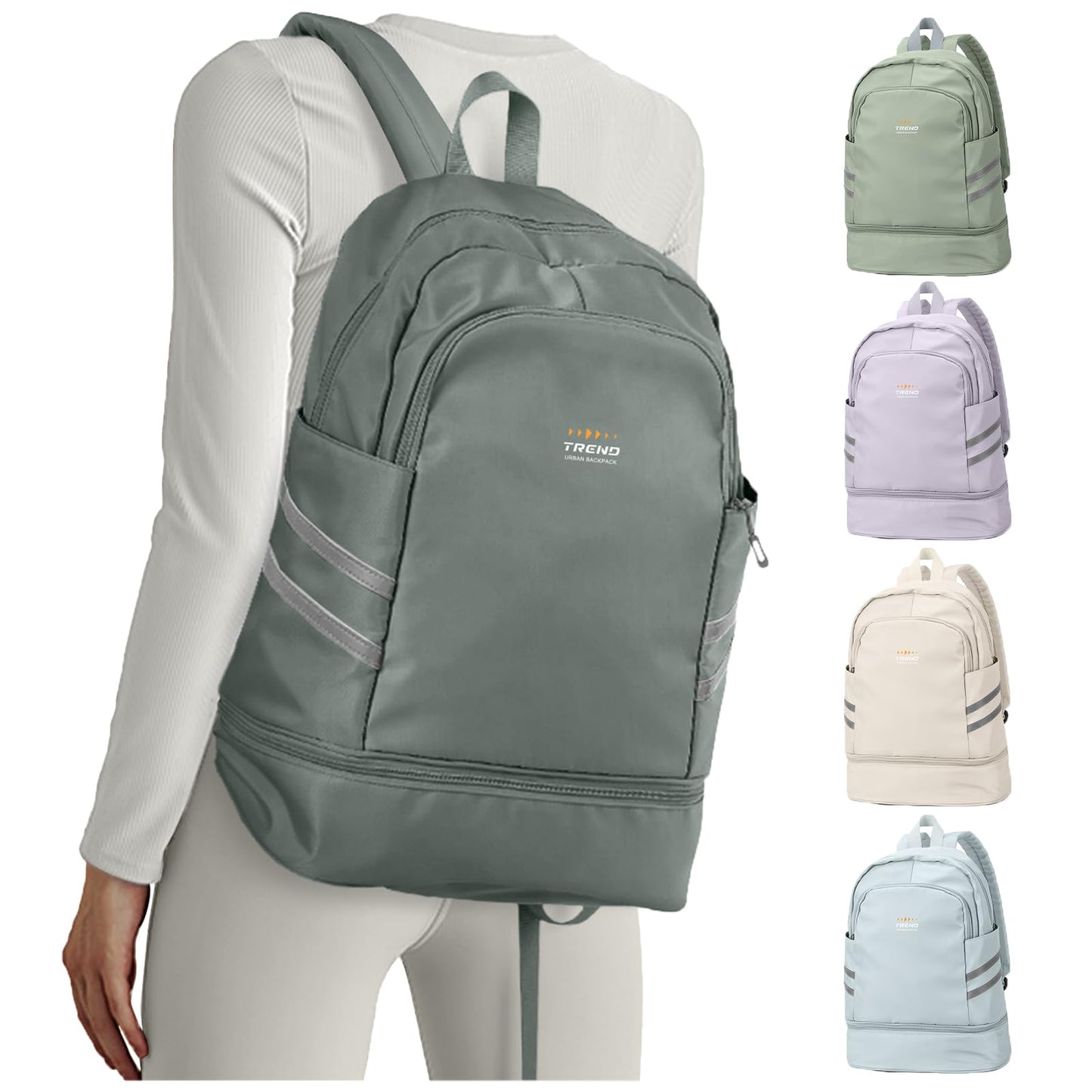 coofay Gym Backpack For Women Waterproof Backpack With Shoe Compartment Lightweight Travel Backpack Sports Backpacks Small Gym Bag