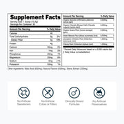 Transparent Labs Prebiotic Greens - Superfood Powder & Antioxidants Supplement with Organic Spirulina, Chloerra, Acacia, & Green Banana Powder - 30 Servings, Peach Mango