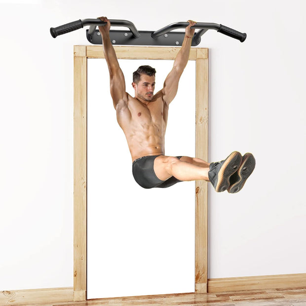 Kipika Heavy Duty Wall Mounted Doorway Pull Up Bar, Multifunctional Chin Up Bar, Portable Fitness Door Bar, Body Workout Home Gym System