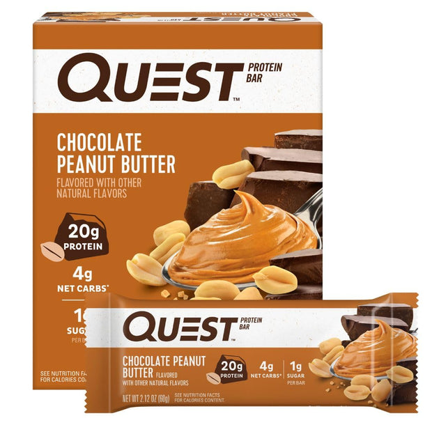Quest Nutrition White Chocolate Raspberry Protein Bars, 20g Protein, 1g Sugar, 5g Net Carb, High Fiber, Gluten Free, Keto Friendly, 4 Count
