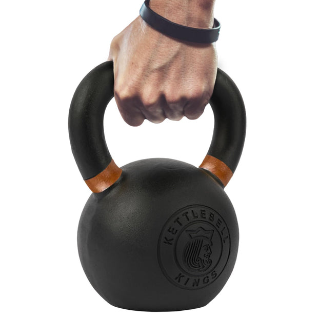 Kettlebell Kings Powder Coated Kettlebell Weights - 9-97 lb Strength Training Kettlebells for Men and Women - Hand Weights Workout Gym Equipment - Weights Set for Home Gym- New