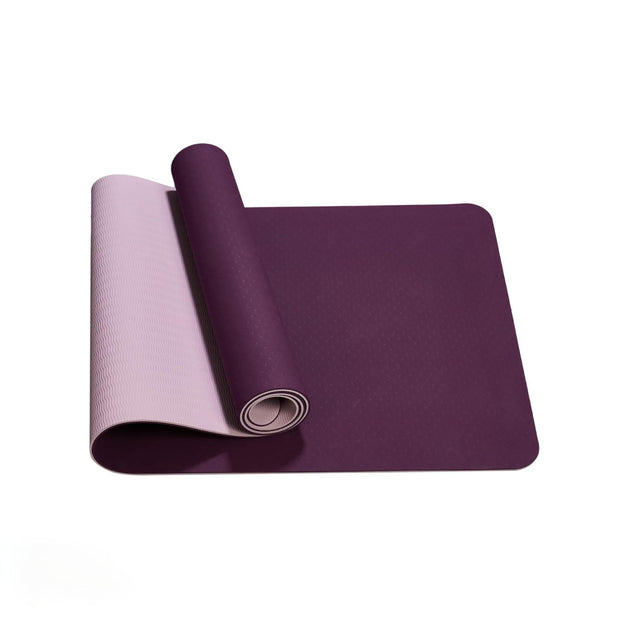 Non-Slip TPE Yoga Mat for Women & Men, 72"x24" Extra-Long Pilates Mats for Hot Yoga, HIIT, Floor Workouts, Lightweight Fitness Mat with Dual Grip