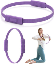 Pilates Ring, 13.5'' Silicone Magic Pilates Ring Fitness Circle, Lightweight & Durable Flexible Resistance Exercise Equipment for Toning Arms, Thighs/Legs, Core, Yoga & Physical Therapy